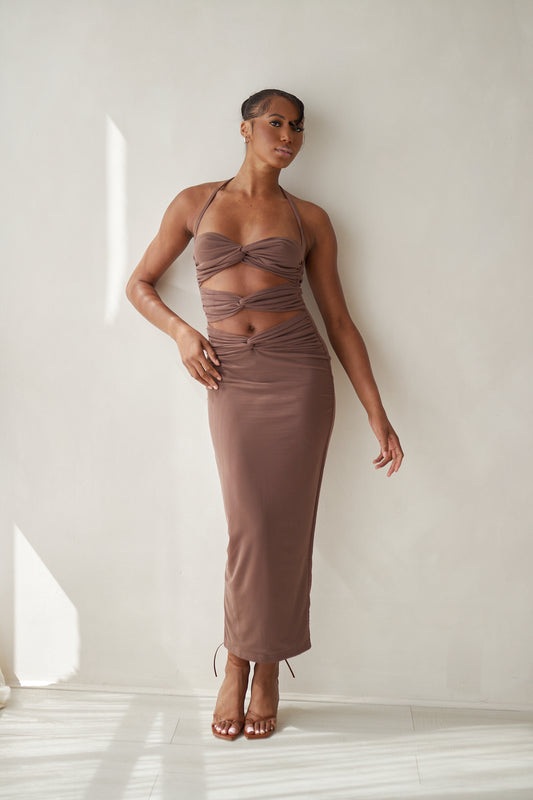 ARIA Maxi Dress - Mocha